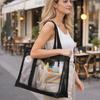 New Mesh Shoulder Bag Large Capacity Hollow Makeup Storage Bag Multifunctional Transparent Beach Bags Women