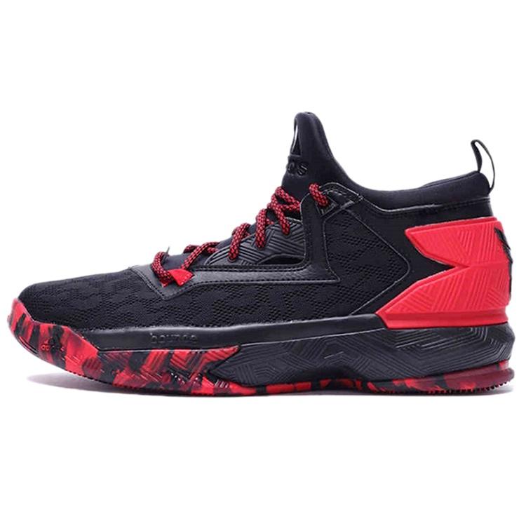 adidas D Lillard 2 Black Light Scarlet Cardinal Men s B42387 EU 46