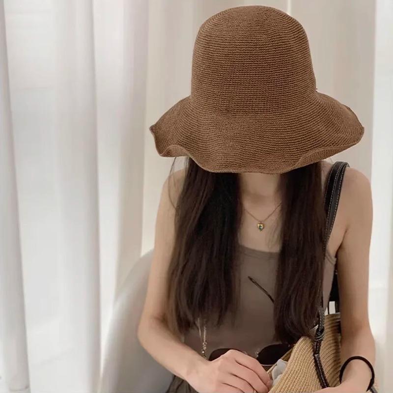Summer Fine Straw Shading Versatile Face Small Eaves Sunscreen Hat Women