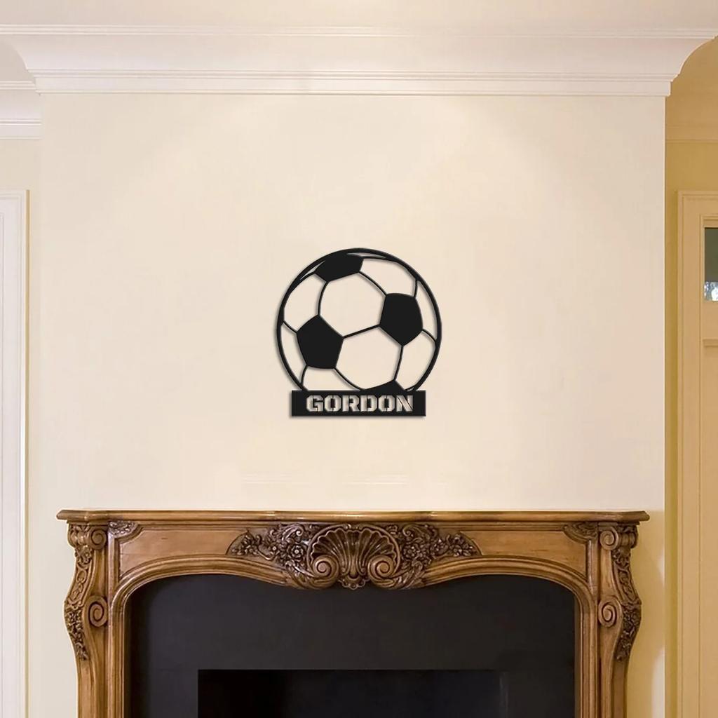 Football Fan Metal Wall Art Sign Home Decor Door Plaque