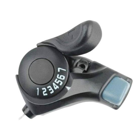 1 Pair Bicycle 3x7 Speed Shift Lever Thumb Gear Shifters for Road Folding Bike
