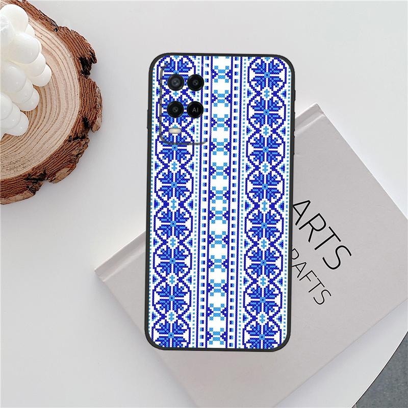 

Ukrainian Pattern Case For Oppo A18 A38 A58 A78 A98 A79 A40 A60 A80 A16 A76 A96 A15 A74 A94 A54 A77 A17 Cover OPPO A78 4G