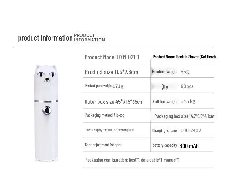 Portable Electric Body Hair Remover - Unisex Razor for Intimate Areas and Underarms