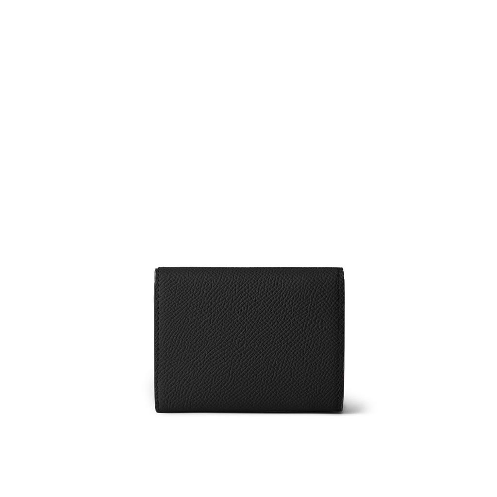 BONAVENTURA Vittoria Kleines Portemonnaie aus Nobile Leder (Schwarz x Bordeaux), Hergestellt aus echtem europäischen Leder, Perfektes Geschenk für Frauen (BWAN41-BKBX)