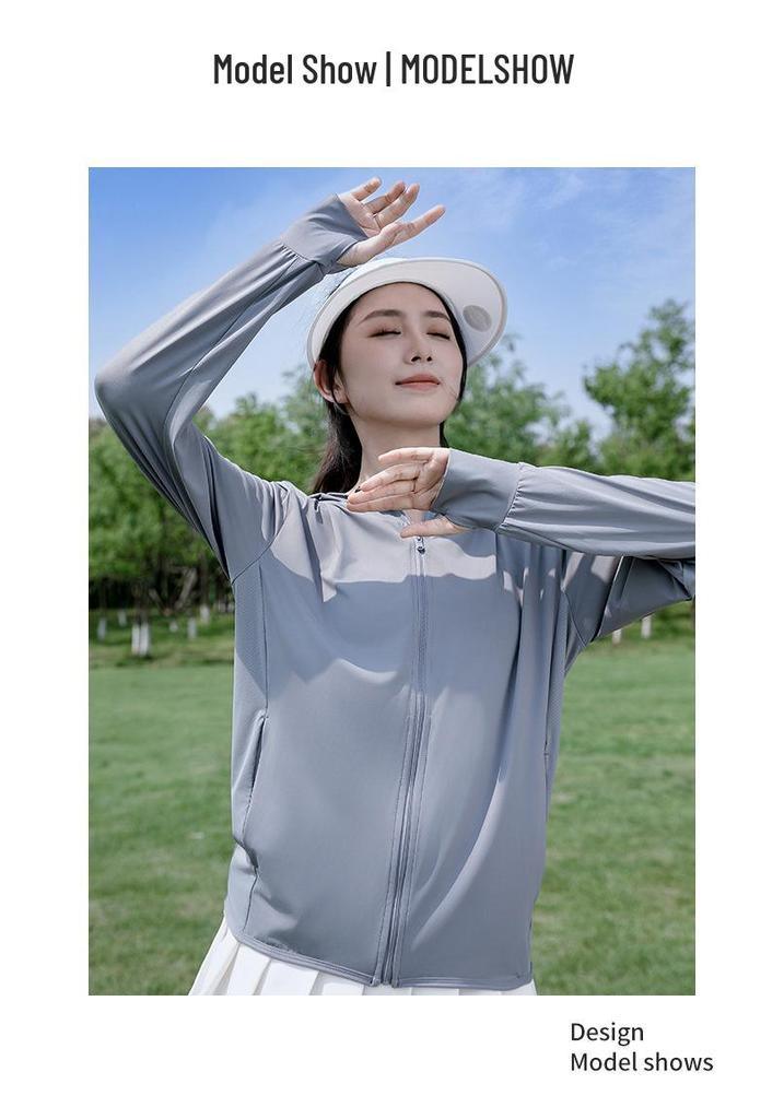 Unisex Ice Silk Summer Sun Protection Jacket – Lightweight, Breathable, Cool, and Loose for Outdoor Sports and Fishing.