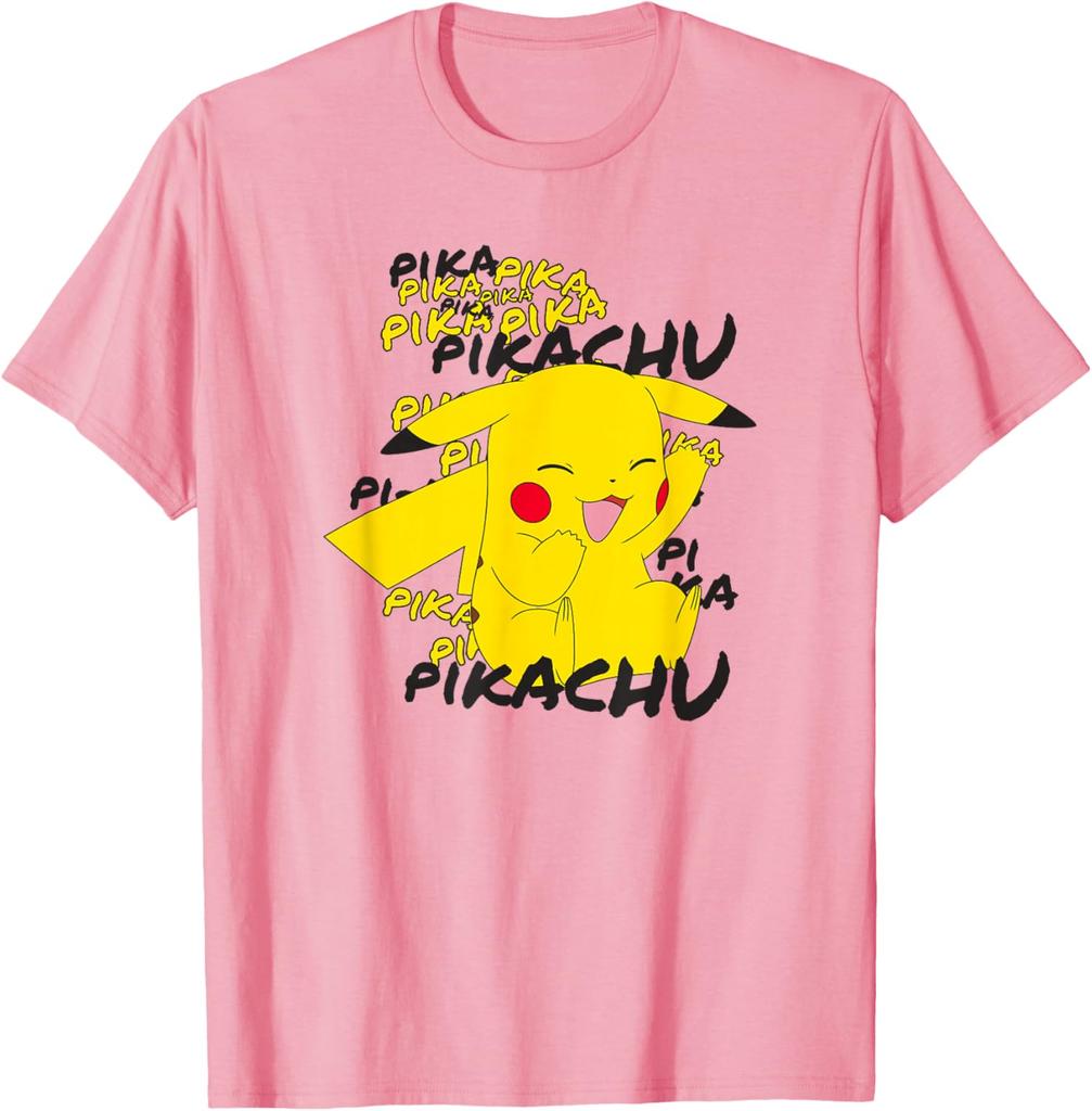Pokémon Pikachu Cracks A Joke Laughing Anime T-Shirt S-4XL Unisex