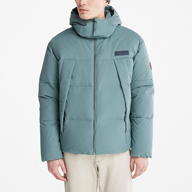 Timberland Removable Hooded Down Jacket Men outerwear Balsam-Green A5RFG-392