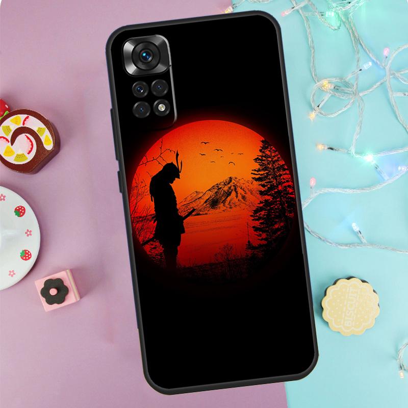 Japan The Samurai Ninja Case For Xiaomi Redmi Note 14 Pro 9 10 11 12 13 9S 10S 11S 12S Redmi 14C 10C 12C 13C Cover