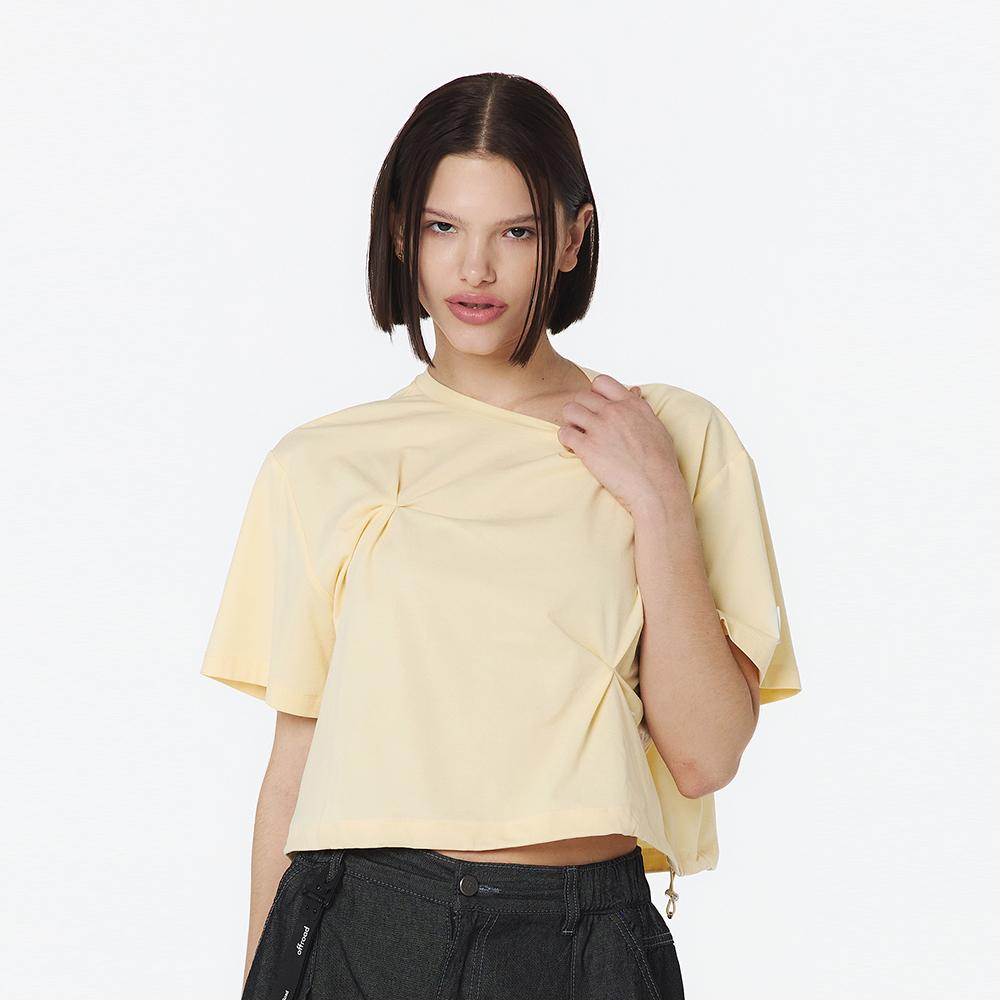 OFFROAD Women'S Polestar Crop T-Shirt (Butter)_5L45314