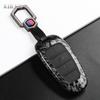 Abs Carbon Fiber Style Car Key Case Cover For Hyundai Santa Fe Tucson  Nexo Nx4 Atos Prime Solaris Protected Fob Accessories