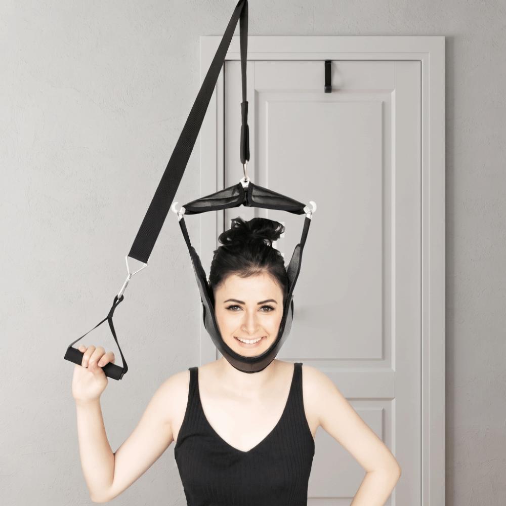 Soft Neck Support Strap Collapsible Neck Stretcher Fitness Neck Orthosis Chiropractic