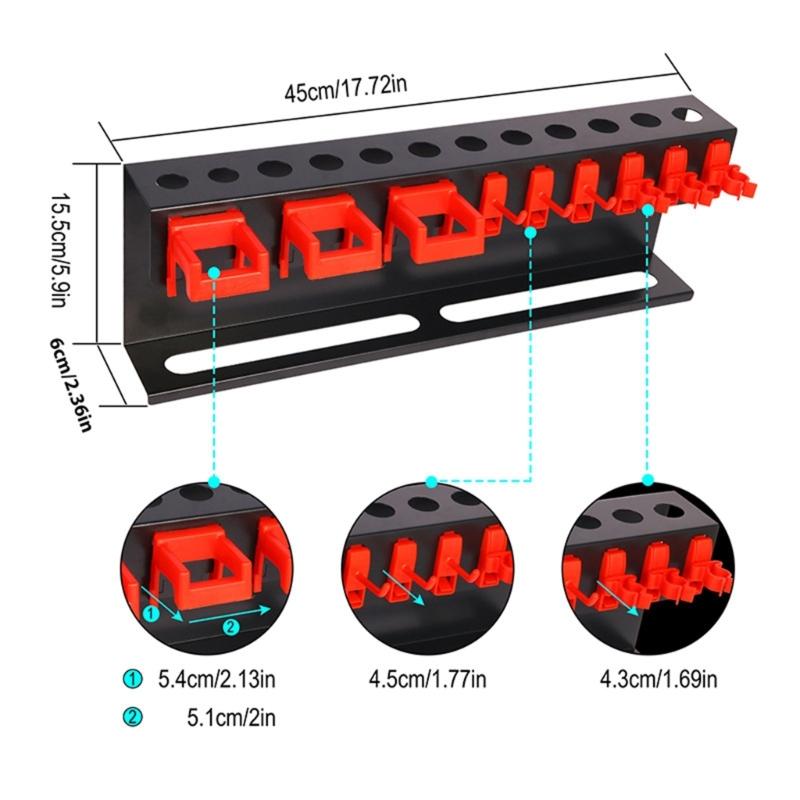Multifunctional Space Saving Storage Rack Plastic Holder For Car Wash Brushes And Sprayer Bottles For Garage Or Home Use