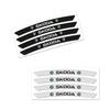 4Pcs Car Logo Rims Stickers Wheel Eyebrow Decor Decal For Skoda Octavia Fabia Superb Roomster Kodiaq Led Luggage Car Accessories agu233