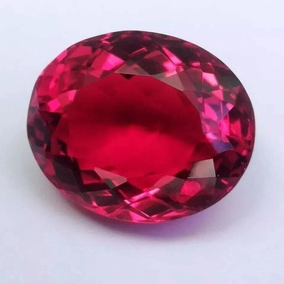 95+ Ct Natural Pink-Red Topaz Brazilian Oval Cut Stunning Certified Gemstone