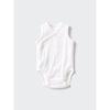 Uniqlo Japan Cotton Mesh Bodysuit Sleeveless Front Opening