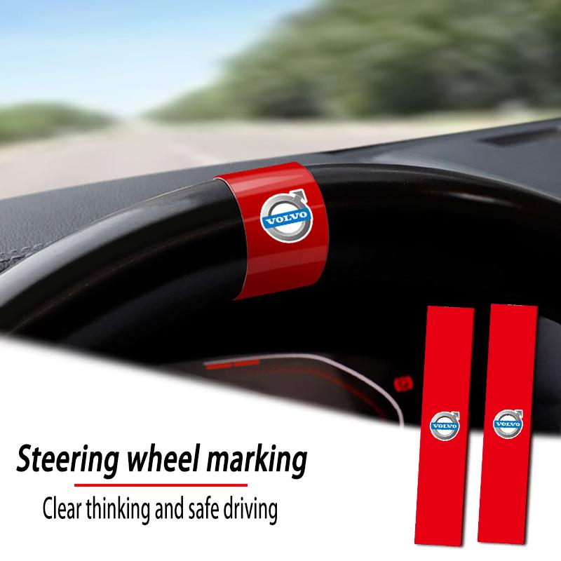 Volvo Car Steering Wheel Cover Emblem Badge Sticker DIY For S80 XC60 S60 V70 C30 FH500 FH16 XC90 XC40 AWD V90 V50 V60 V40 T6 S90