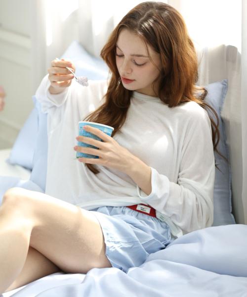 

[Jenny Ribbon] 3-piece Set Free Shorts Pajamas [Shipped from Korea] 100% Authentic S