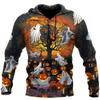 Halloween Men's Funny Sweatshirt Unisex 3d Printed Pumpkin Ghost Horror Print Hoodie Harajuku Fashion Pullover