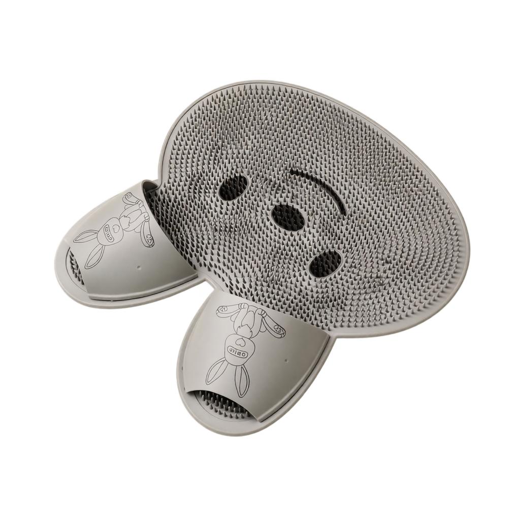 Bath Shower Foot Scrub Mat, Non‑ Exfoliating Foot Cleaning Pad for Bathroom Floor