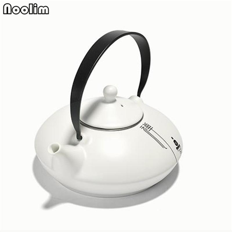 Ceramic Teapot Chinese Zen Lifting Handle Teapots With Filter White Porcelain 550ML