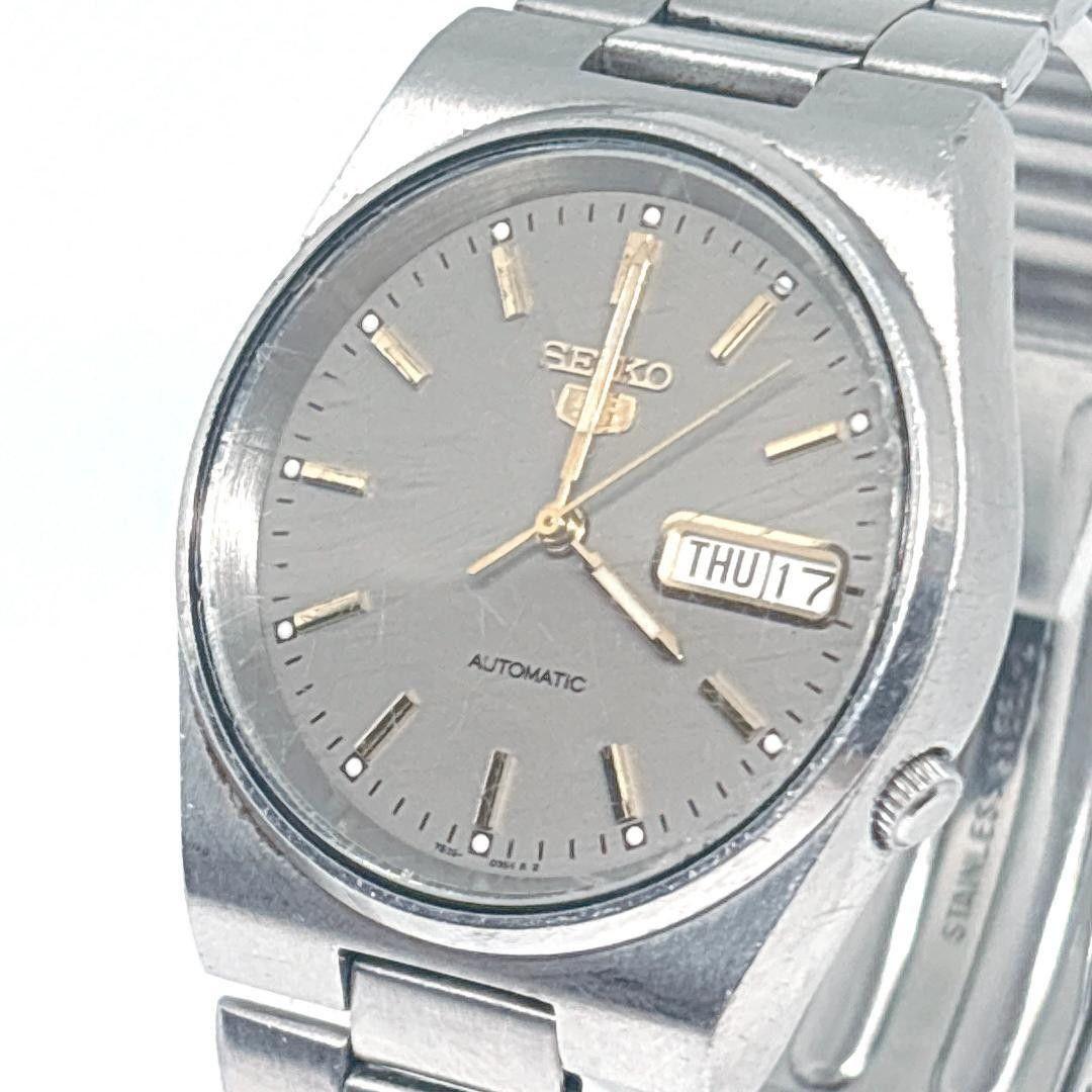 [Working Item] Seiko 5 Automatic Day Date Gray Dial Men s Watch