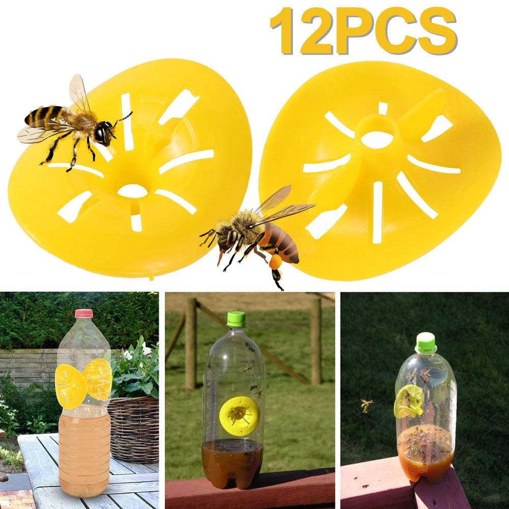 10 Pezzi Trappola per Vespe Trappola per Moscerini della Frutta Imbuto Riutilizzabile in PP Raccogli Api Calabroni Controllo Parassiti Trappole per Insetti Forniture per Giardino Esterno Agricoltura