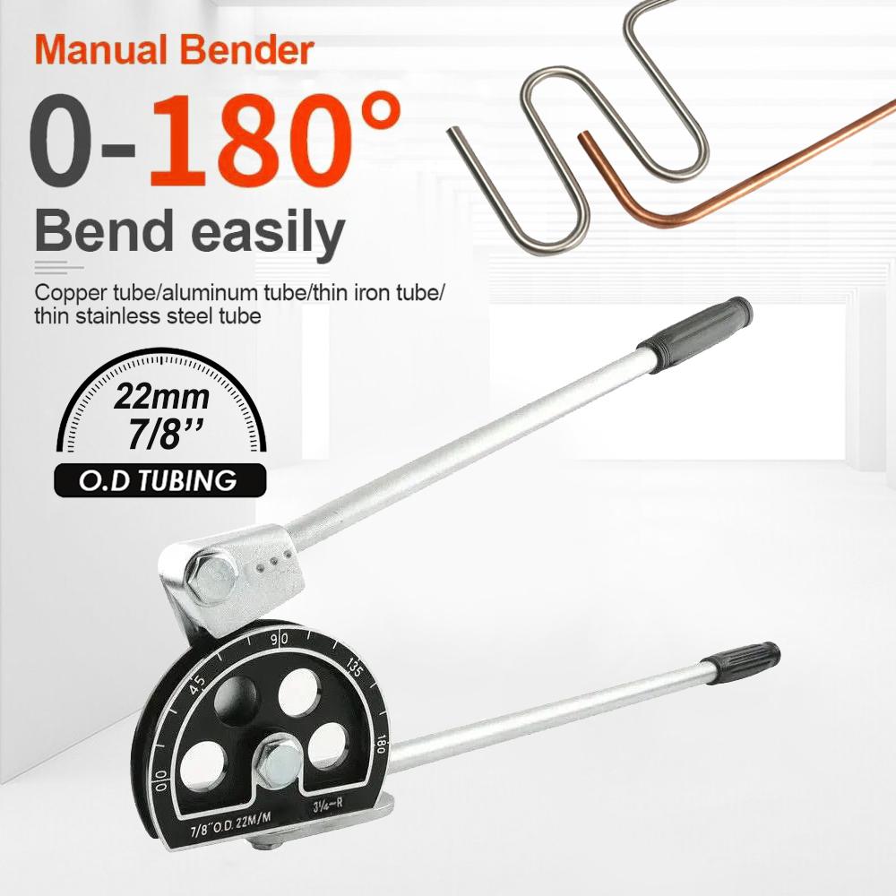 7/8''22mm Inch/Metric Universal O.D Tubing Manual Bender for Copper Tube/Aluminum Tube/Thin Iron Tube/ Thin Stainless Steel Tube