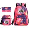 Global Girl Group Print 3Pcs Backpack Set Laptop Backpack Crossbody Bag Pencil Case Fashion Student SchoolBag Fan Gift Mochilas