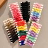 10pcs Soft Elastic Children Bowknot Hair Ties High Elasticity Bow Hair Scrunchies  For Little Girls