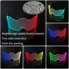 New Acrylic Luminous Glowing Cyberpunk Glasses LED Light Up Halloween Party Glasses Bar Club Props Neon Glasses Supplies