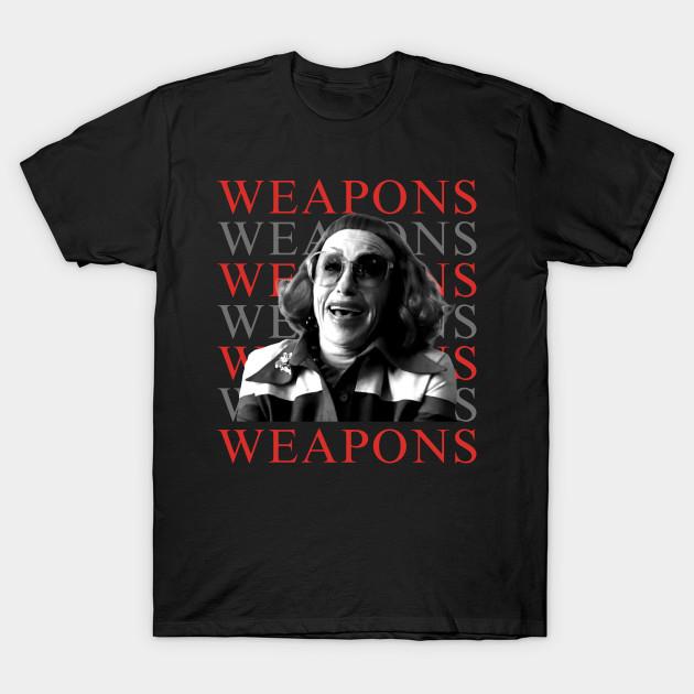 Men Black Print T-shirt Weapons Of Silent Fear No-Cut Transfer Paper Print Cotton Tshirt 3XL чёрный