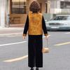 Mom's 2026 New Style Spring Autumn Velvet Tang Suit Shawl Jacket for Middle-aged Women