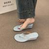 Fashion Shoes Slippers Women Summer Rubber Flip Flops Slides On A Wedge Pantofle Flat Hawaiian Soft 2025 Shoes Slippers Soft Slides On A