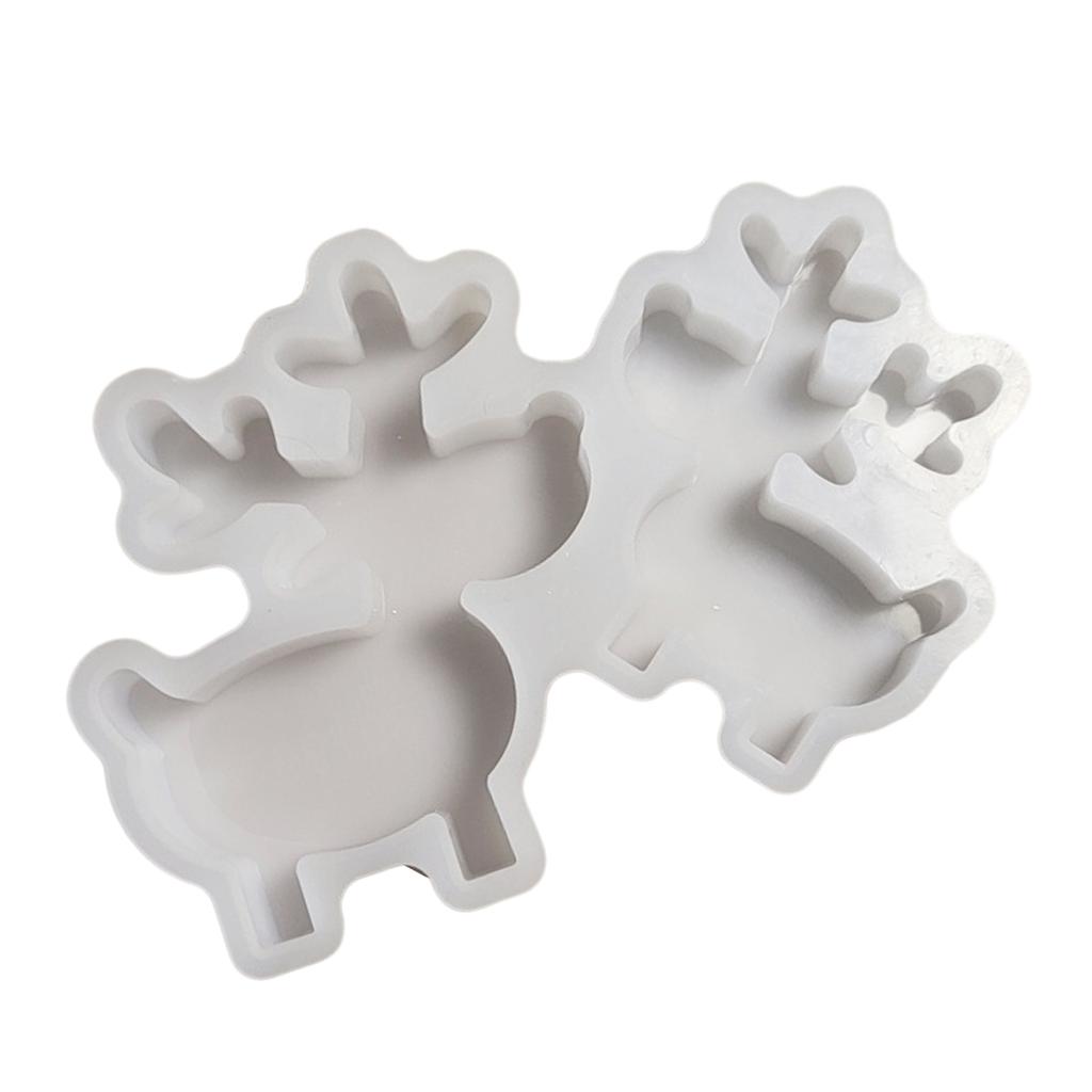 Harzhandwerk DIY Elchornament Formen Stabile Elch-Display-Dekoration Formen zum Basteln Einzigartiger Weihnachtsbaumschmuck