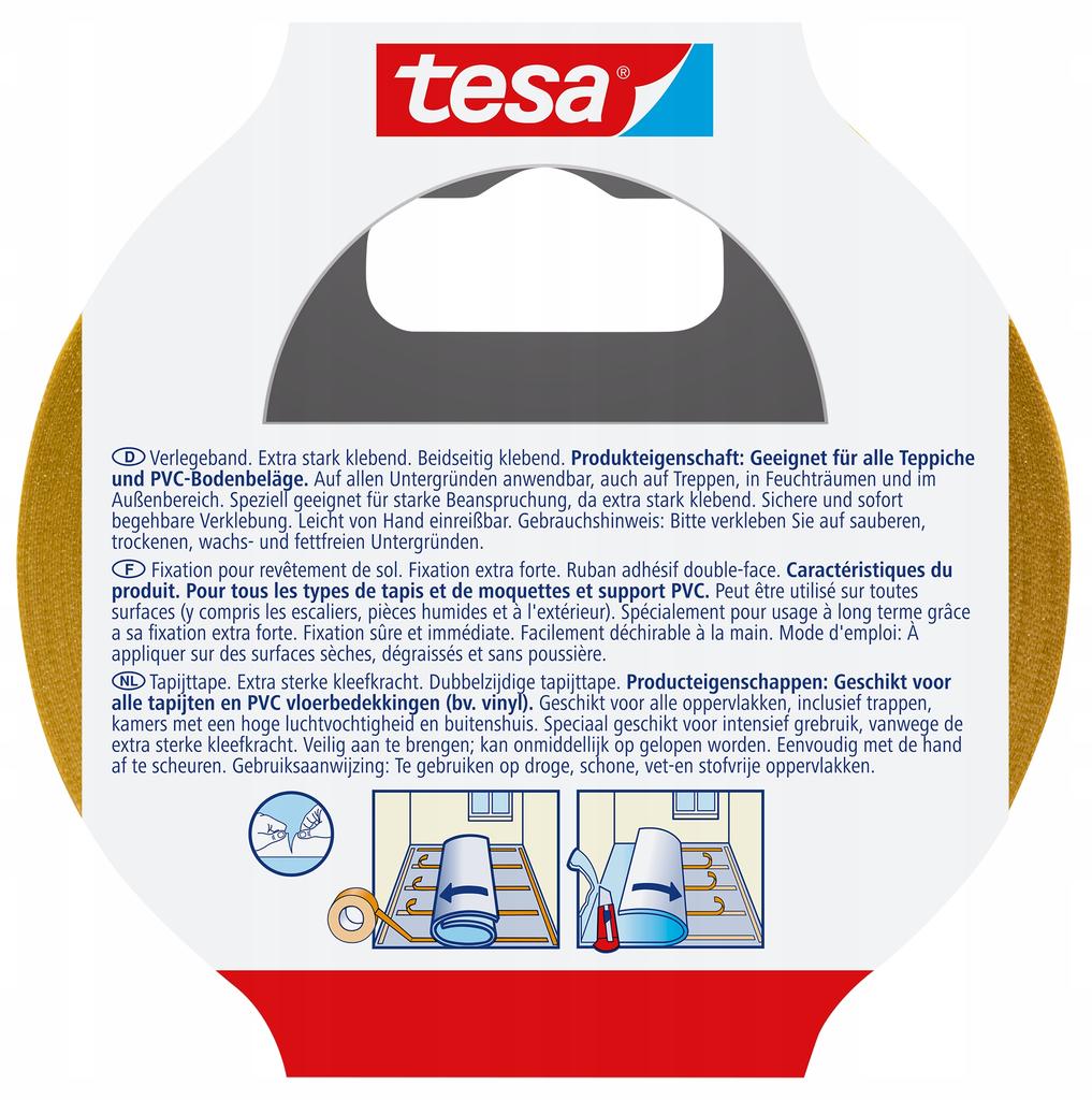 Tesa Double-Sided Anti-Slip Carpet Tape 25M X 50Mm X 3
