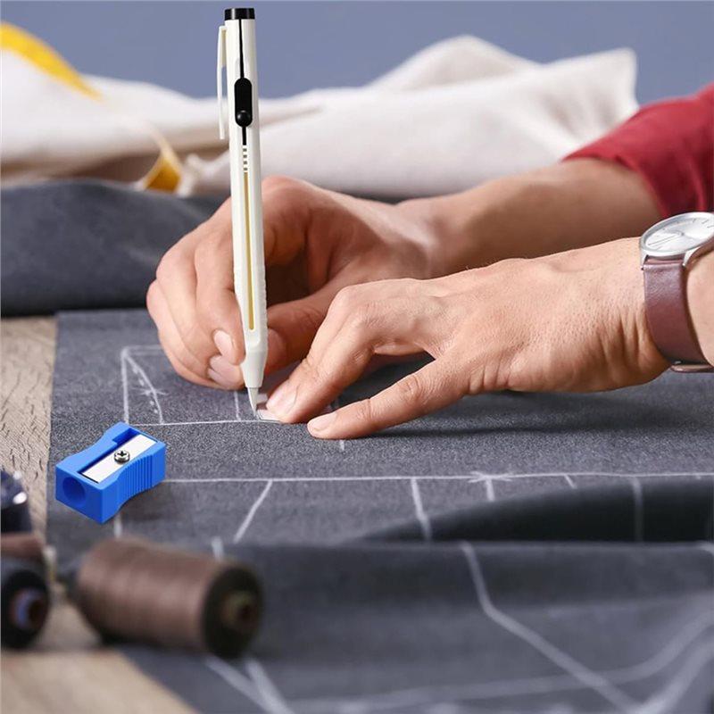 Set Ricaricabile Matita Gesso Bianco Penna Gesso da Cucito Sarto Per Segnare Modelli su Tessuto