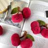 Whimsical Cherry Plush Keychain Soft Cotton Filling Perfect For Gifts Couples
