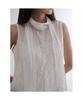 Dot Scarf Sleeveless Blouse White