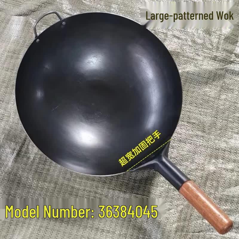 Druiyn Hand-Forged Wrought Iron Round Bottom Wok
