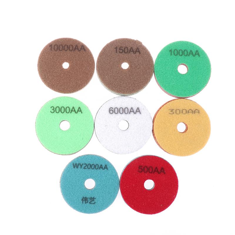 3"Sponge Diamond Polishing Pads Granite  Artificial Stone Polishing Cleaning Tool Concrete Sanding Disc For Polisher