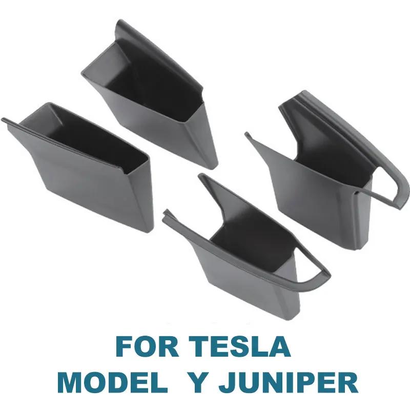 For Tesla Model 3/Y Juniper Model 3 Highland Car Door Handle Storage Box Inner Handle Organizer Container Tray Box Accessories