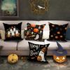 Halloween-themed Pumpkin & Ghost PillowsSuitable for Sofa Car Bedroom Decorative Cushion Cover Pillow Cover