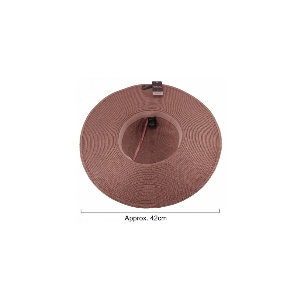 (Pink, S) Foxbury Ladies Wide Brim Sun Hat