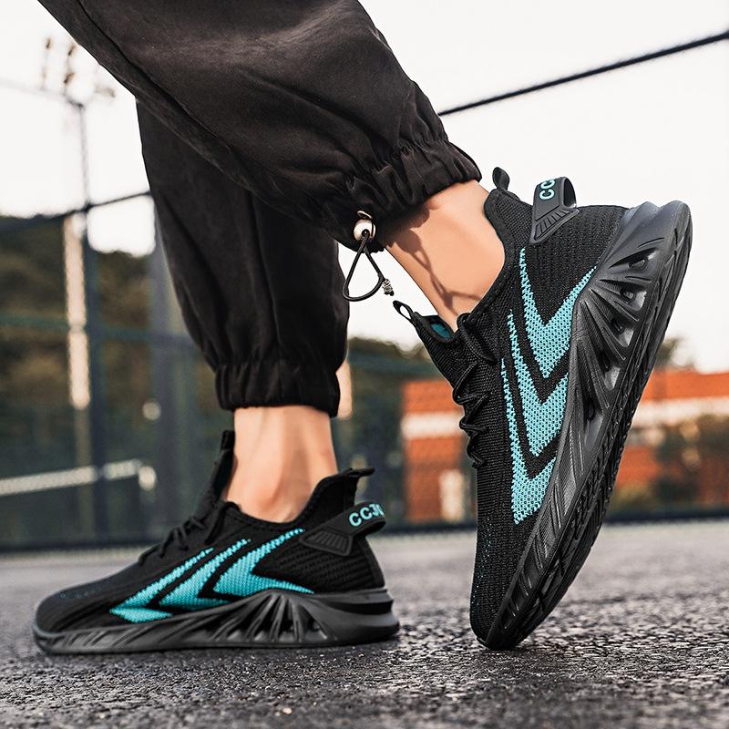 

22 fly-woven blade sneakers breathable running mesh casual shoes 46