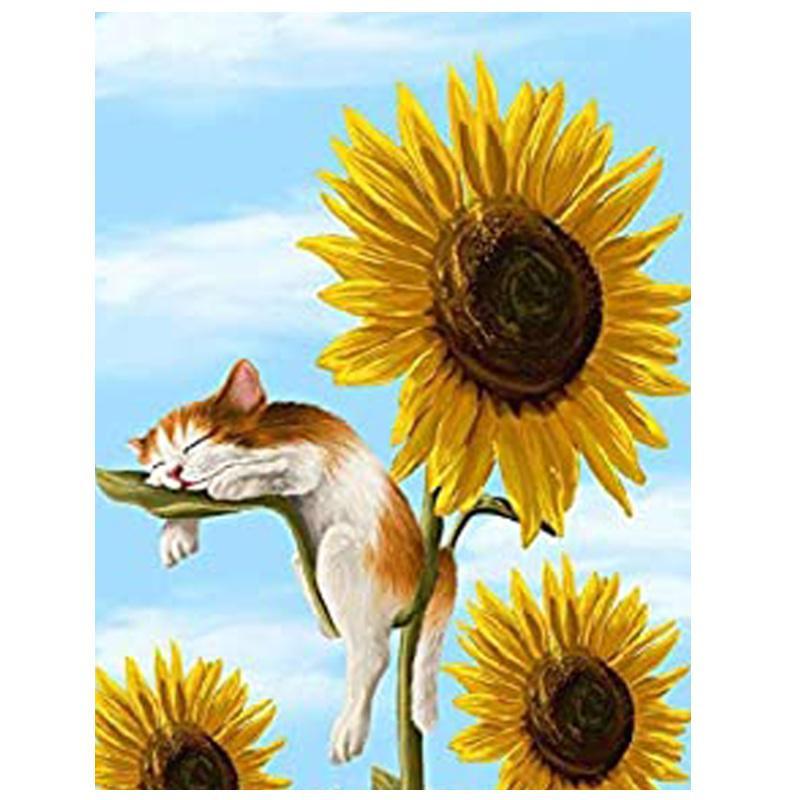 

Полный круглый/квадратный 5D Diy алмазная живопись мультфильм цветок подсолнечника Алмазная вышивка наборы крестиков домашний декор подарки ручной работы