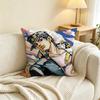 Anime J-JoJos Jotaro Kujo Pillow Case Square Double-Sided Sofa Cushion Cover Bedroom Bedside Pillow