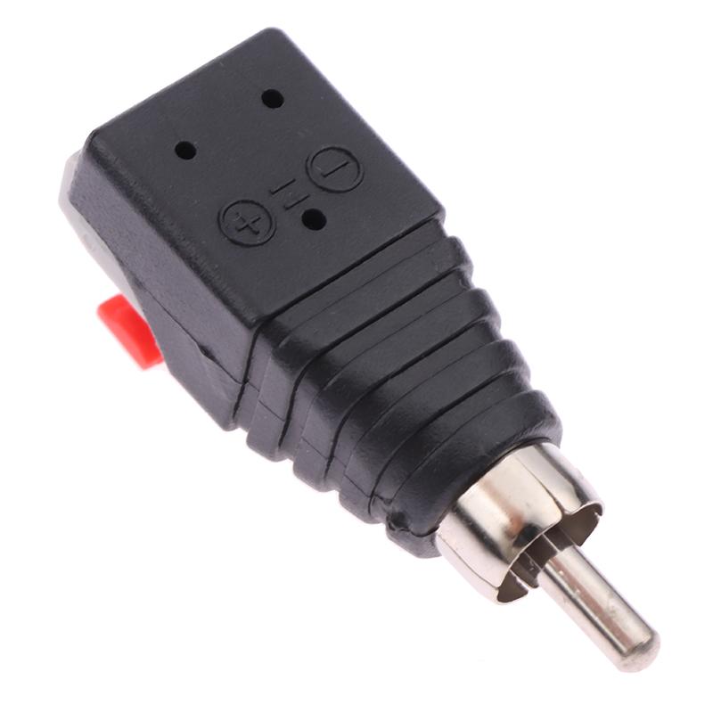 2 Stück Lautsprecherkabel zu Audio-Steckerkabelbuchse Schnellpressstecker Cinch-Steckverbinderadapter Lautsprecheranschluss Universalkabel