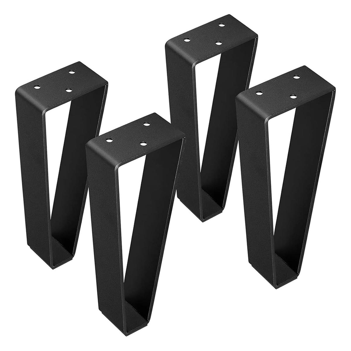 

New 4pcs Furniture Legs Black Metal with New Modern Style for Sofa Feet, with Screws Adjustable Feet Strong Support China Mainland