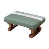 Foot Rest with Wooden Legs Rectangle Step Stool Padded Small Ottoman for Couch