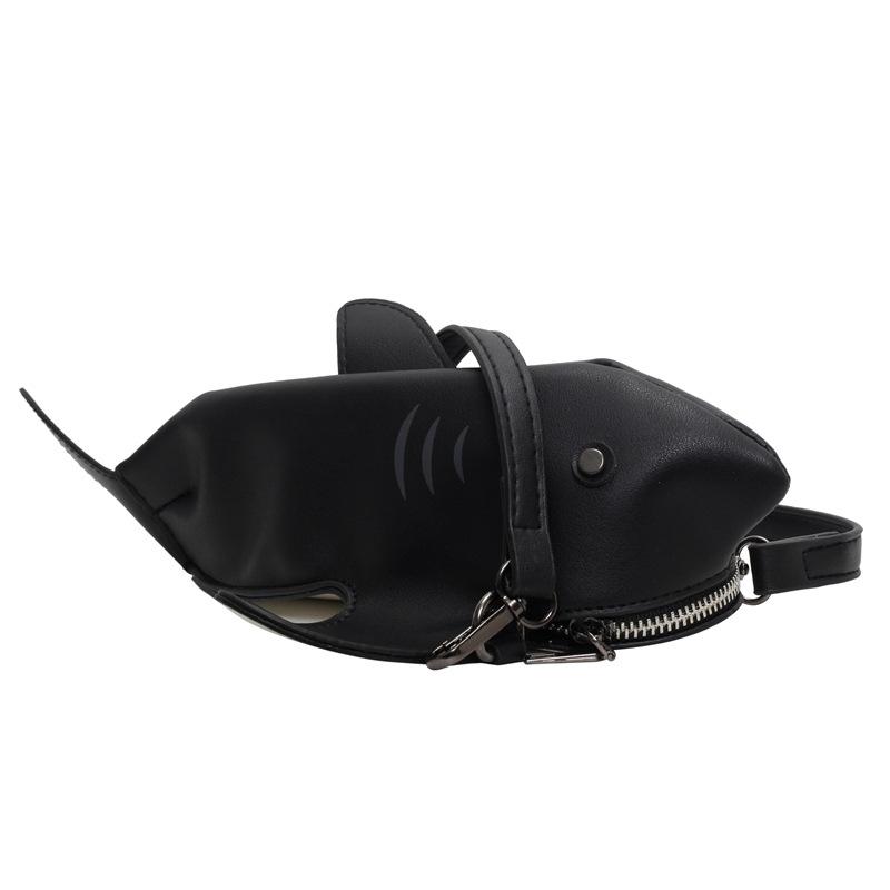 Creative ugly cute shark bag small bag women's new fashion shoulder messenger bag doll bag
